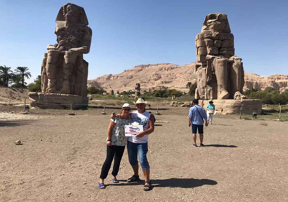 Die Statue von Memnon Memnon Kolosse