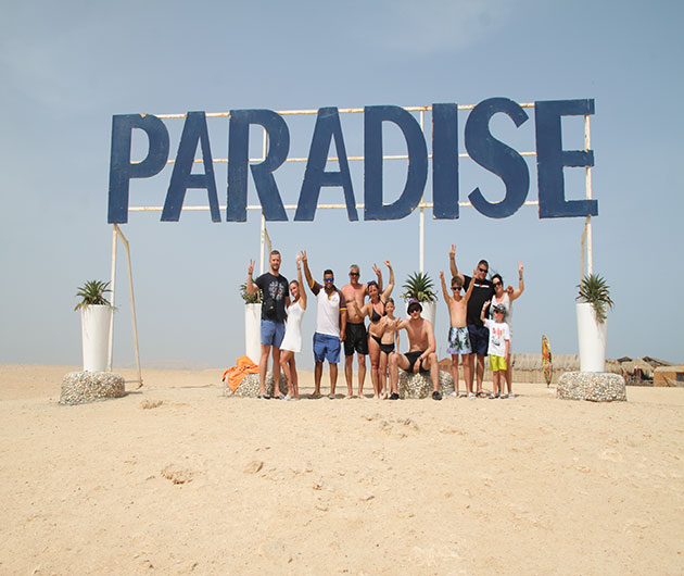 Paradise Insel in einer kleinen Gruppe